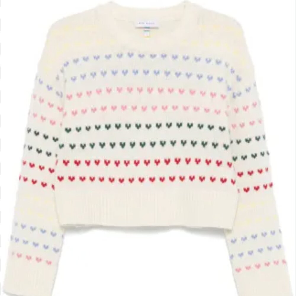 Mira Mikati Intarsia-heart Sweater (NWOT)